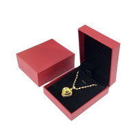 Right Angle Red Gold Jewelry Box for Rings and Bracelets