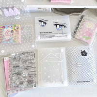 A6 Frosted Desktop Storage Box for Cards and Stickers, Dustproof Transparent Organizer