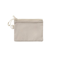Multifunctional Double Zipper Mesh Travel Pouch Cosmetic Organizer Bag