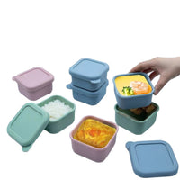 Silicone Food Storage Container for Baby & Toddler Snacks, Fruits, and Nuts - Airtight & Freezer Safe