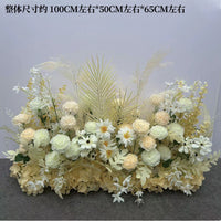 Heart-Shaped Iron Arch with Champagne Floral Decor for Weddings & Proposals