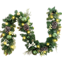 Christmas Garland Wreath for Door, Window, Staircase, and Mall Decoration - Festive Holiday Ornament