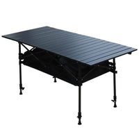 Adjustable Height Aluminum Alloy Portable Folding Camping Table