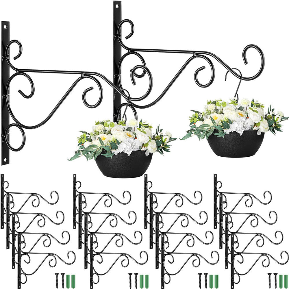 Outdoor Wall Mounted Plant Hanger Bracket for Garden Patio Decoration