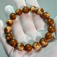 Premium Purple Gold Rat Bodhi Seed Bracelet with Panda Face Carving