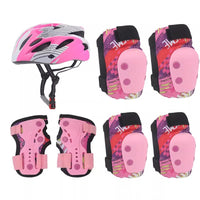 Kids' Adjustable Sports Helmet and Protective Gear Set for Skating and Cycling