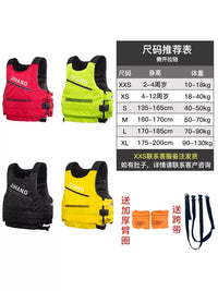 Professional High Buoyancy Life Vest for Adults and Kids - Portable Anti-Drowning Swim Aid for Boating and Water Sports