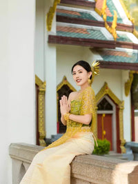 Xishuangbanna Dai Ethnic Style Dress Thai Inspired Costume for Women