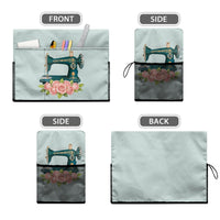 Sewing Machine Dust Cover with Storage Pockets, Universal Fit for Most Standard Sewing Machines