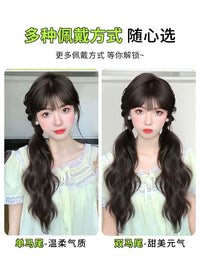 Ponytail Extension for Women, Natural Look, Long Wavy Hairpiece, Tie-on Style
