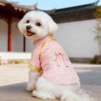 Chinese Style Pet Tang Suit Vest for Small Dogs - New Year Festival Apparel