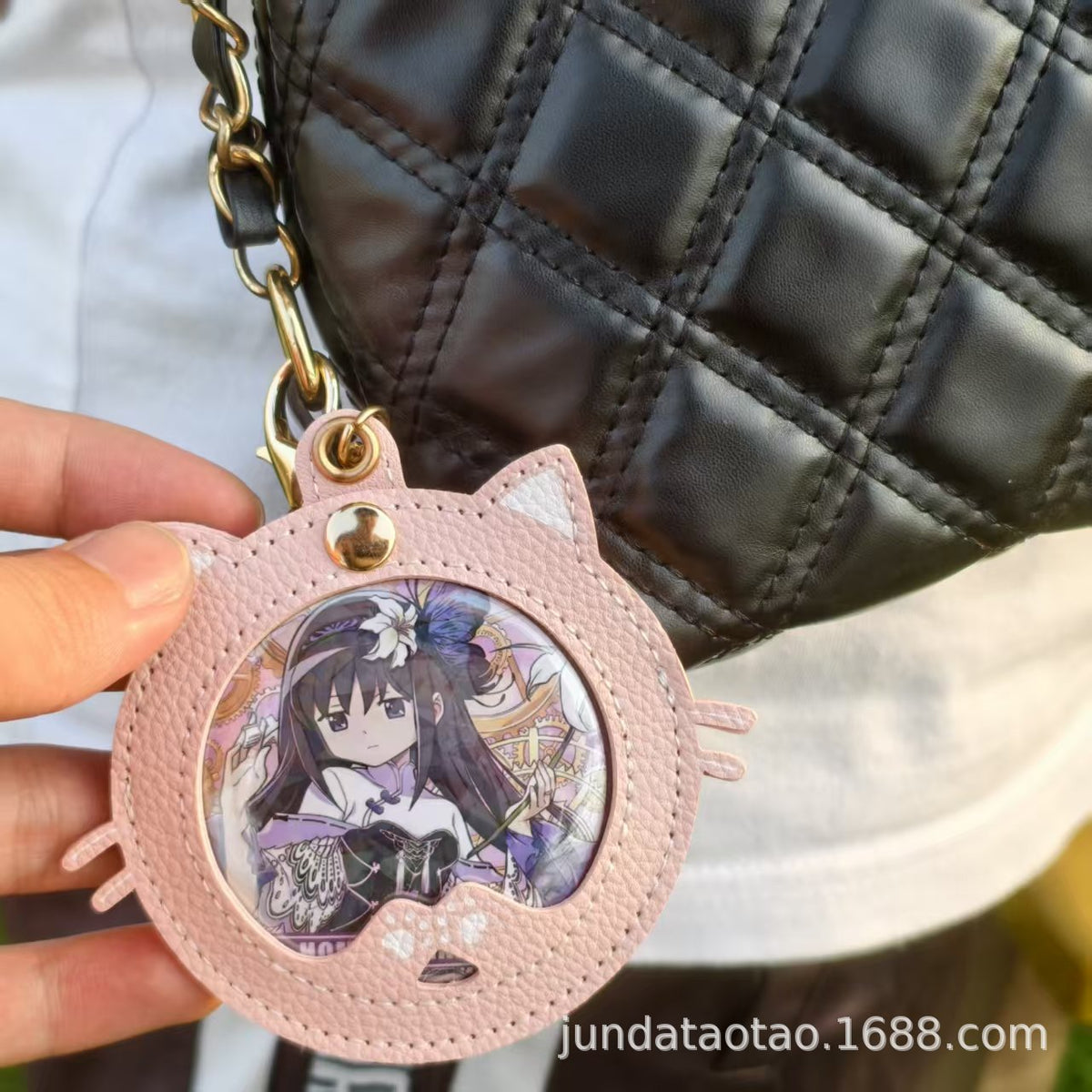 Creative Cat Ita Bag Anime Star Peripheral Display Storage Protective Case for Badges and Pins