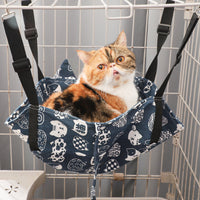 Cat Hammock Bed Hanging Basket for Cages, All Seasons Pet Swing Nest