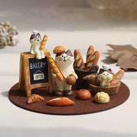 Zakka Japanese Style Cafe Miniature Cat Monkey Figurine Desktop Ornament