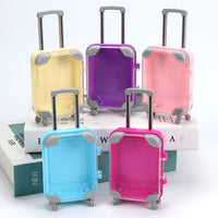 Miniature Suitcase Eyelash Storage Box, Dollhouse Travel Luggage Toy