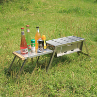 Portable Charcoal Grill, Thickened Stainless Steel Folding BBQ Grill for Outdoor Camping and Home Use