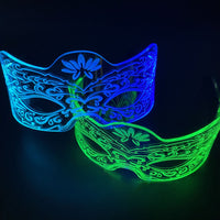 LED Luminous Acrylic Glasses Futuristic Color Changing Light Up Eyewear for Parties and Bars