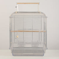 Large Transparent Bird Cage for Parrots, Peonies, Budgerigars, and Mynah Birds - Spacious Observation Cage