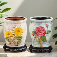 Breathable Ceramic Succulent Planter Pot for Indoor Outdoor Plants