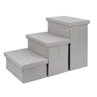 Foldable Pet Stairs for Dogs and Cats, Portable Pet Steps for High Beds and Sofas, Pet Storage Ladder