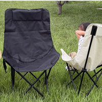 Portable High-Back Moon Chair for Camping, Beach, Fishing, and Outdoor Activities