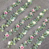 Artificial Eucalyptus Peony Rose Garland for Wedding Arch & Wall Decor