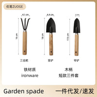 Small Garden Tool Set for Planting, Weeding, and Digging - Includes Trowel, Rake, and Hoe