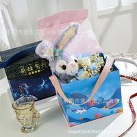 Baby Shower Gift Box with Handle, Birthday Party Favor Packaging, Candy Box