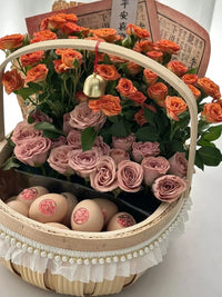 DIY Hand-Woven Basket Kit for Floral Arrangements and Fruit Display, Postpartum Gift Basket