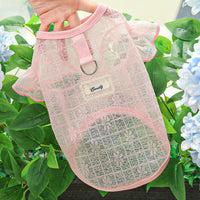 Ultra-Thin Soft Silky Stretch Pet Dog Cat Lace Mesh Fly Sleeve Vest