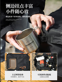 Outdoor Portable Camping Storage Bag Waterproof Multi-functional Picnic Organizer for Cookware Utensils