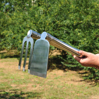 Stainless Steel Garden Hoe and Rake Set with 1.2m Handle for Outdoor Gardening
