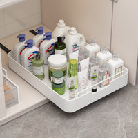 Under-Sink Pull-Out Organizer for Kitchen and Bathroom Cabinets, Retractable Storage Rack
