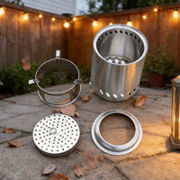 Portable Wood Gasification Stove for Outdoor Camping and Picnics