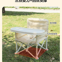 Portable Baby Dining Chair Beach Stool Kids Foldable Seat for Home Outdoor Picnic Camping