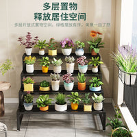 Multi-Tier Metal Plant Stand for Indoor Outdoor Balcony Garden