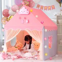 Kids Indoor Play Tent for Girls and Boys, Portable Princess Castle Playhouse for Bed or Outdoor Use