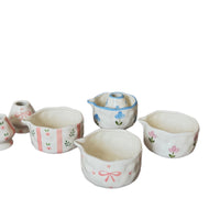 Hand-Painted Ceramic Matcha Bowl Set with Spout and Whisk Stand, 550ml