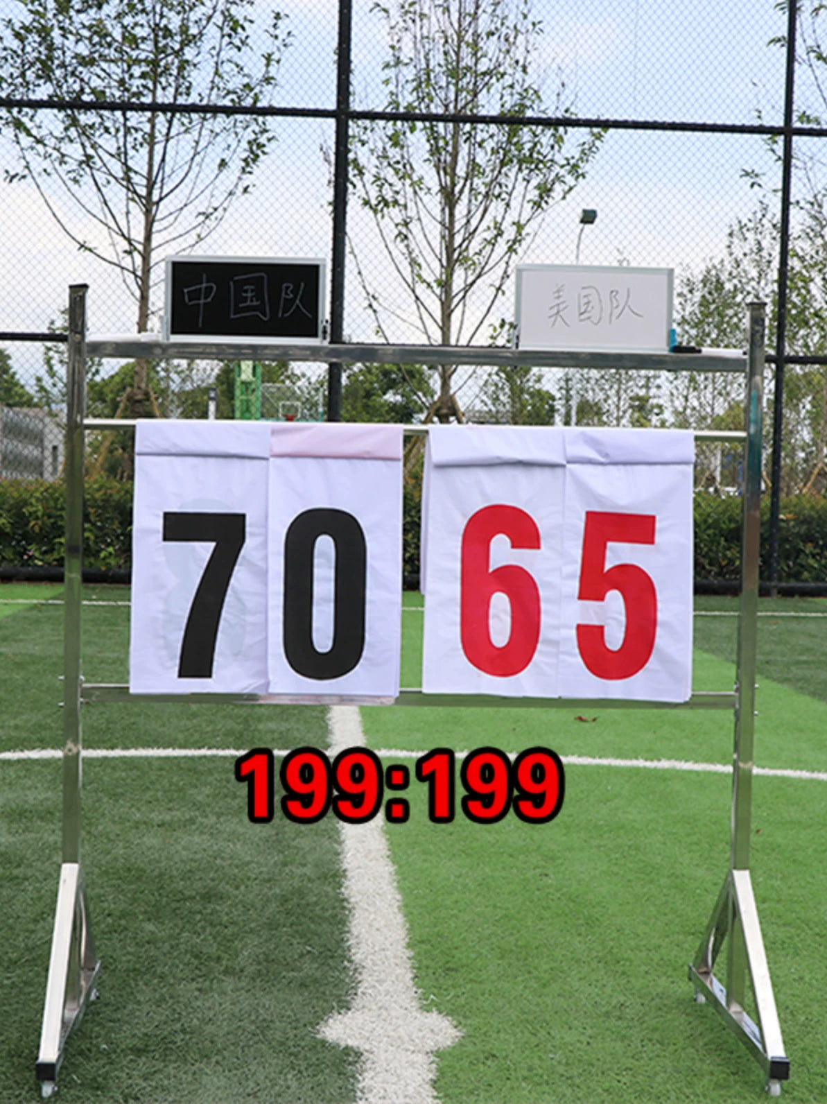 Floor-Standing Basketball Scoreboard Football Volleyball Score Sheet Flip Scorer Counter Score Stand