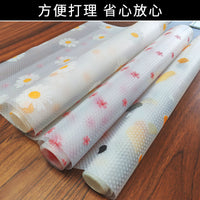 EVA Daisy Print Cabinet Drawer Liner, Waterproof and Moisture-proof Shelf Liner for Kitchen and Refrigerator