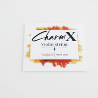 CharmX Nylon Core Violin Strings Set for Professional Performance and Exams, Adult and Children, 4/4 Size
