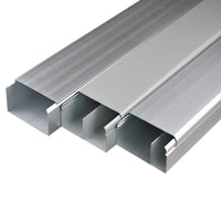 Aluminum Alloy Cable Raceway 50x50mm Square Surface Mount Wire Duct for Electrical Distribution
