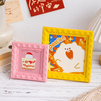 Dopamine Mini Photo Frame Wall-Mounted or Tabletop Display for Kids' Art, Oil Paintings, and Photos