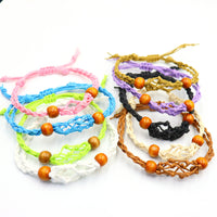 Adjustable Woven Net Pendant Necklace for Natural Stones