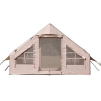 Inflatable Camping Tent, Quick-Setup Oxford Fabric Shelter with Windproof and Rainproof Protection
