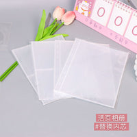 A4 A5 A6 A7 Photo Album Refill Pages, 3-inch 4-Pocket Clear Sleeves for Cards & Photos