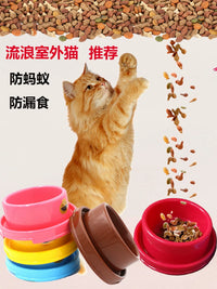 Ant-Proof Outdoor Pet Bowl for Cats and Small Dogs, Food and Water Feeder