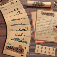 Inspirational Letter Writing Set for Students - Kraft Paper Envelopes & Stationery