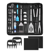 25-Piece Stainless Steel BBQ Grill Tool Set with Multi-functional Accessories