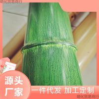 Aluminum Alloy Bamboo-Look Garden Fence Panel Outdoor Landscape Border